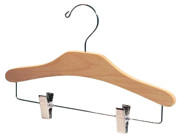 Children's Wooden Hangers with Clips