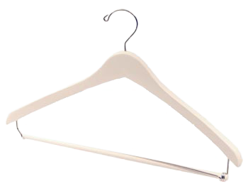White Wooden Hangers